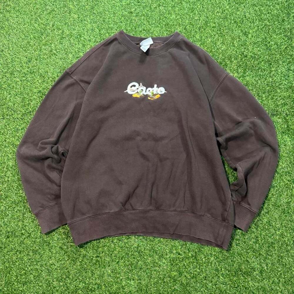 Hm brown cactus crewneck sweatshirt
